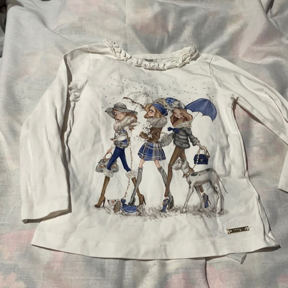 Mayoral 3t fashion girl in rain stylish t euc